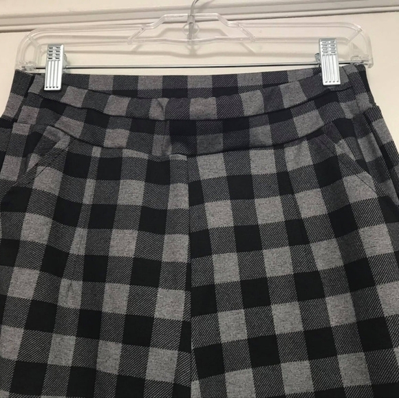 TRÏBE Black and Gray Gingham Check Print Pull On Pant Size XL NWT - Picture 3 of 3
